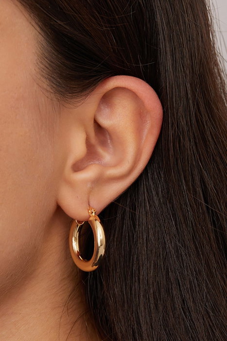 Heliophilia Silver Pendientes de Metal Dorados